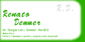 renato demmer business card